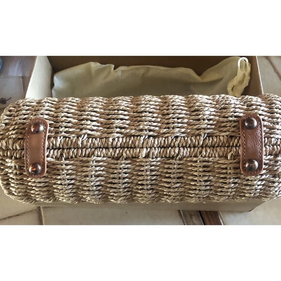 Straw Crossbody Bag Handwoven Rattan Tote Bags Straw Top Handle Shoulder NEW!! - Picture 9 of 12